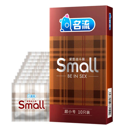 10pcs Ultra Thin Latex Smooth Condom Small Size For Men Sex Products Tight Durable Condoms Sex Toys For Couples Men Women