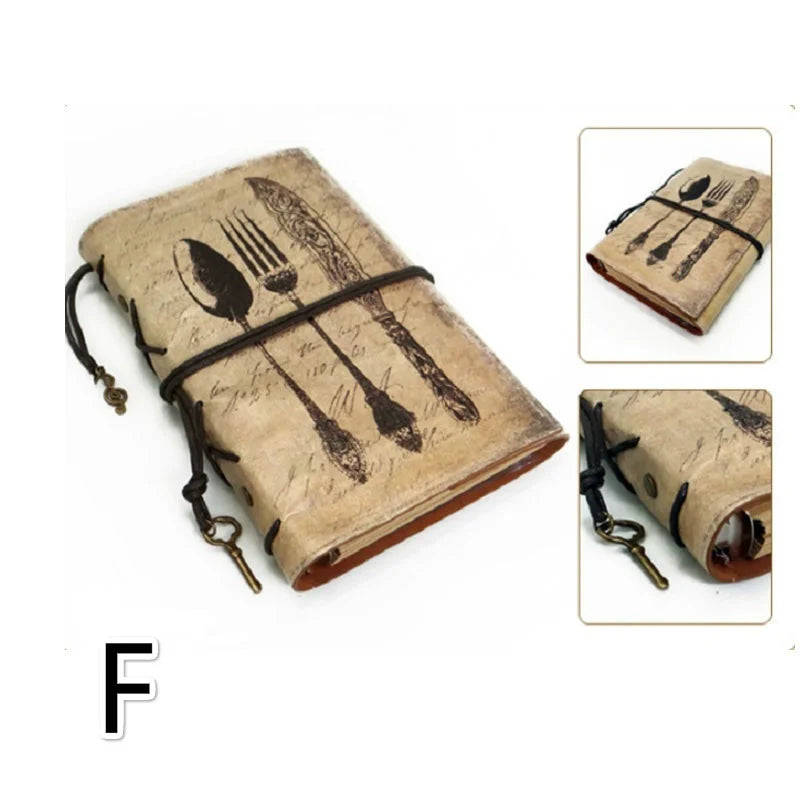 New Vintage Stationery PU Leather Notebook Creative Kraft Paper Planner Sketchbook Agenda Diary Notebooks School Writing Supply