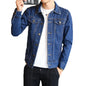 Hot 2026 Fashion Mens Denim Jackets Slim Fit Mens Jeans Jacket Cotton Outwear Coat Long Sleeve Hole Male Clothing Size M-4XL