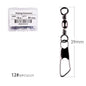 50Pcs/ Box Brass Barrel Fishing Swivel Solid Rings Fishing Pin Line Connector Fishhook with Interlock Snap Swivels Tackle Tool