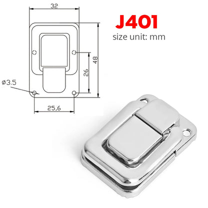 KAK Cabinet Boxes Spring Loaded Latch Catch Toggle Hasp Mild Steel Hasp For Sliding Door Simple Window Hardware Tool Box Lock