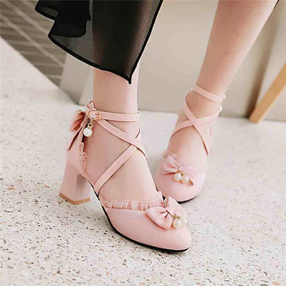 7-15 Years Old Girls High Heels Shoes Pink White Princess Girls Dress Shoes Summer Girls Party Shoes  X#12/10D50