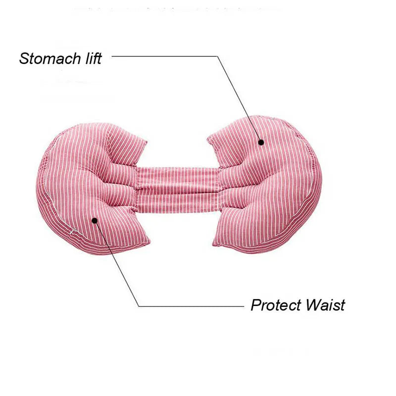 Maternity Multifunctional Cotton U Shape Pregnant Women Belly Support Pillow Side Sleepers Pregnancy Body Pillows for Maternity