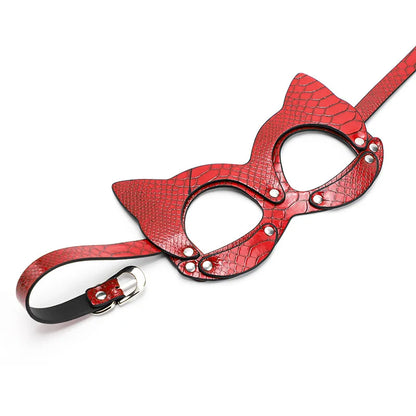 BLACKWOLF Leather Bondage Mask BDSM Harness Eye Mask Fetish Fun Sex Toys Owl Mask Cosplay Costume Halloween Party Half Face Mask