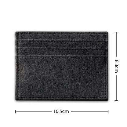 YMW ALCANTARA Card Holder Women & Man Turn fur Luxury Artificial Leather Slim Card Mini Wallet Small Thin Card Package
