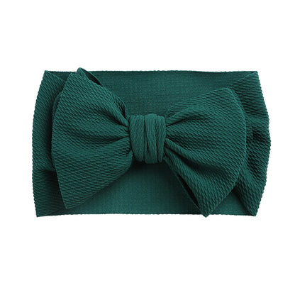 Solid Baby Headband Adjustable Big Bowknot Hair Band Oversize Turban Newborn Headwear For Baby Girls Fashion Hair Accessories
