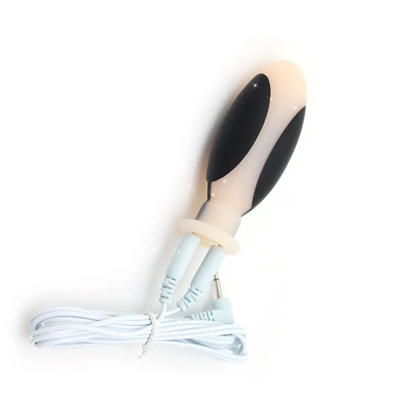 Electro Shock Anal Vaginal Plug Jump Egg Dildo Butt Plug Stimulator E-Stim Prostate Massager Electricity Accessory BDSM Sex Toy