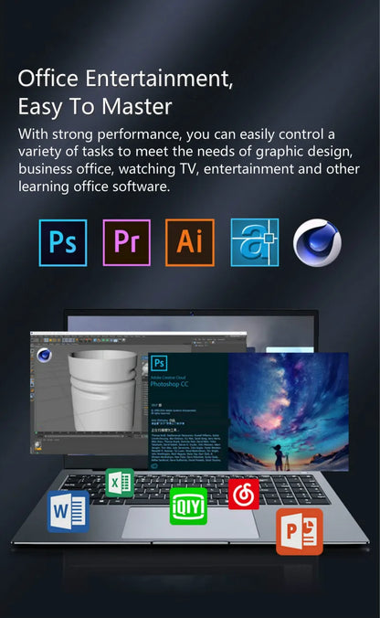 12th Gen i7 i5 15.6 Inch IPS Gaming Laptop i9 10880H i7 1260P NVIDIA MX550 2G NVMe Windows 11/10 Fingerprint Ultrabook Notebook