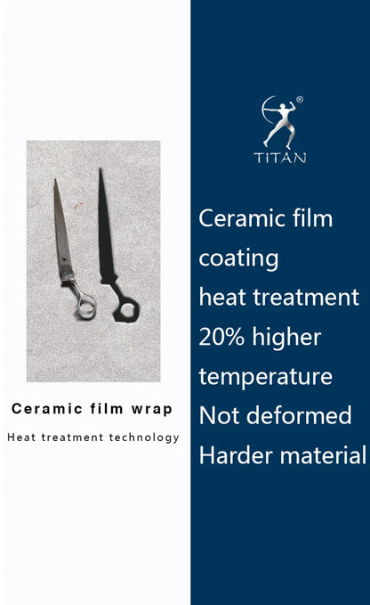 TITAN Professional Laser Wire Hair Scissors Haircut Scissor Cut Barber Cutting Shears Hairdresser Scissors JP 440C Steel 6 Inch