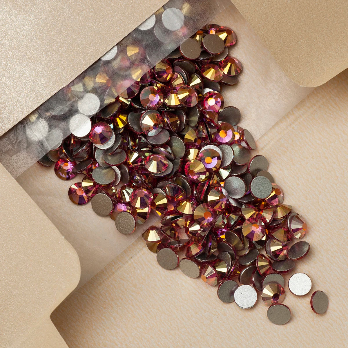 YANRUO 2058NoHF All Color SS16-SS30 Non Hot Fix Sewing Rhinestones Glass Crystal 3D Nail Art Rhinestones For Dress Clothes