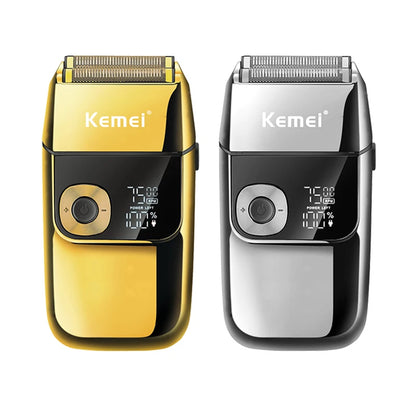 Kemei 2 in 1 Electric Shaver Men Electric Razor Rechargeable Beard Shaver Floating Hair Trimmer Face Care Beard Shaving Machine