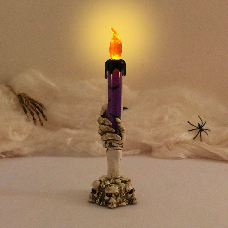 Halloween Led Candles Skeleton Ghost Hands LED Light Happy Halloween Party Home Decoration Supplies Haunted House Horror Props
