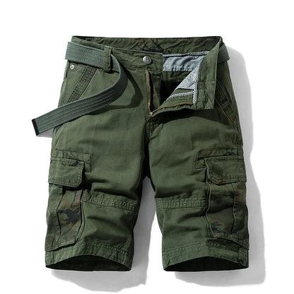 2026 Summer New Camouflage Tactical Cargo Shorts Men Khaki Jogger Military Cargo Shorts Men Cotton Casual Loose Men Shorts
