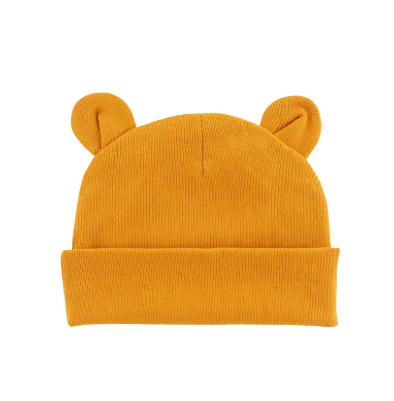 Soft Newborn Hat Baby Beanie Cotton Infant Bonnet Baby Cap for Girls Boys Kids Hats Newborn Photography Props Accessories 0-12M