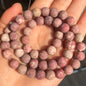 Natural Stone Beads Frost Dark Blue Cracked Dream Fire Dragon Veins Agates Beads For Jewelry Making DIY Bracelet 15‘’ 6/8/10mm