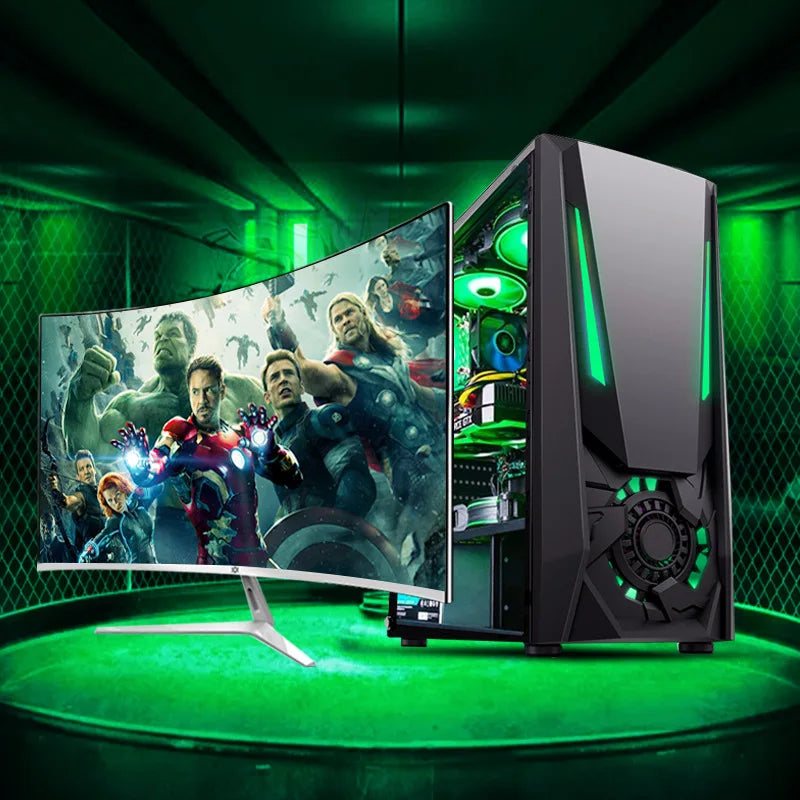 Aotesier High Quality Core I7 I9 I5 with E5 2650 CPU 16GB RAM SSD HDD GTX 950 8GB Graphics Card Gaming Desktop PC Gamer Game