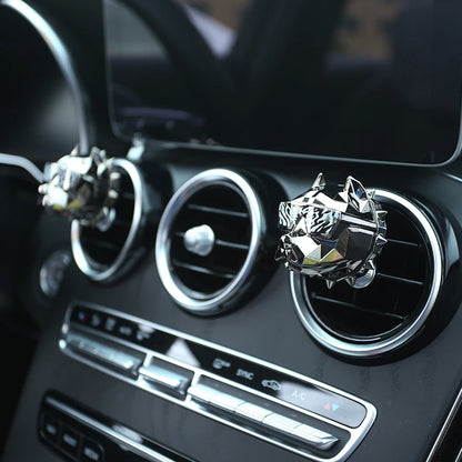 NO PERFUME Bulldog Air Freshener Car Perfume Car Decoration Car Vent Clip Bulldog Fragrance Scent Parfum Car Diffuser Best Gift