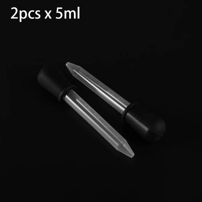 2/5pcs 5ml Clear Silicone Dropper Graduated Pipette Liquid Food Dropper for Epoxy Resin Candy Molds Jewelry Making Tools