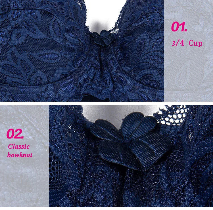 Women's Lace Underwire Push Up Bra Sexy Underwear Bras For Women Bralette Lingerie Intimates