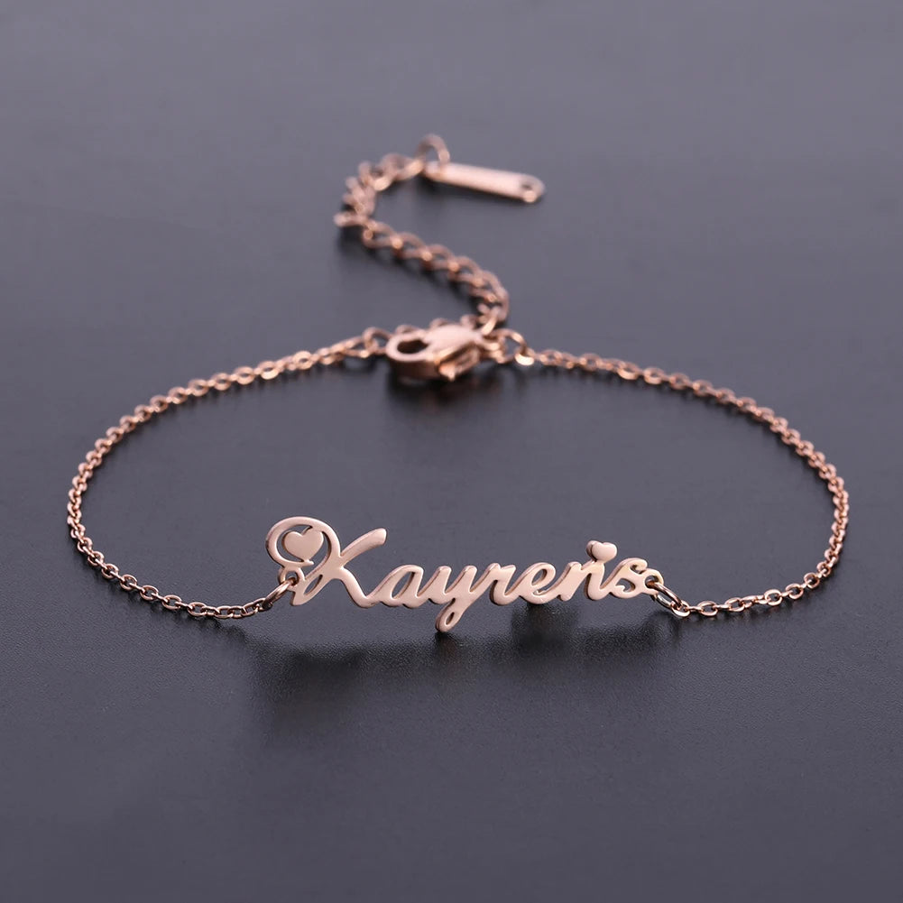 Sipuris Custom Name Bracelets With Crown For Women Stainless Steel Customized Personalized Unique Bracelet Jewelry Gifts