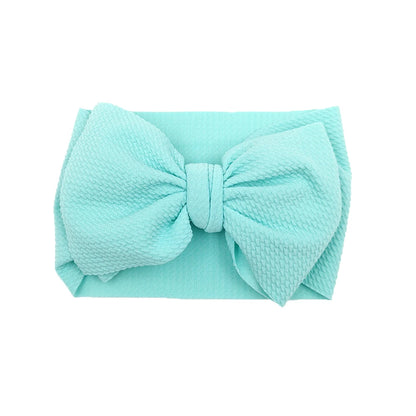 Solid Baby Headband Adjustable Big Bowknot Hair Band Oversize Turban Newborn Headwear For Baby Girls Fashion Hair Accessories