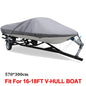 210D Fabric Trailerable Boat Cover 14-22ft Waterproof Anti-UV Protector Fishing Speedboat V-shape Canvas For Boat Cover Tent