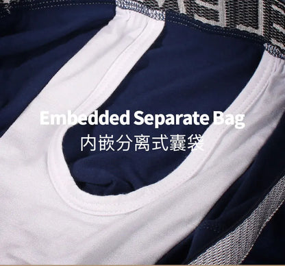 Sexy Men Underwear Modal Boxer Shorts Breathable Panties Man Bullet Separation Pouch Underpants Male Trunks Cueca Calzoncillo