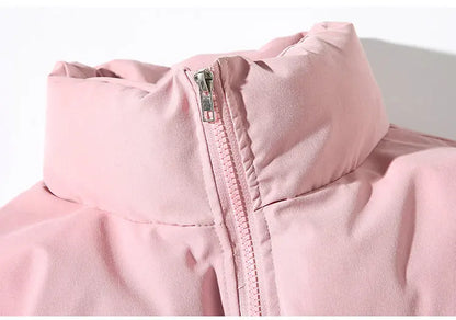Winter Jacket Men Parkas Thicken Warm Coat Mens Stand Collar Solid Color Casual Parka Women Fashion New Streetwear 5XL