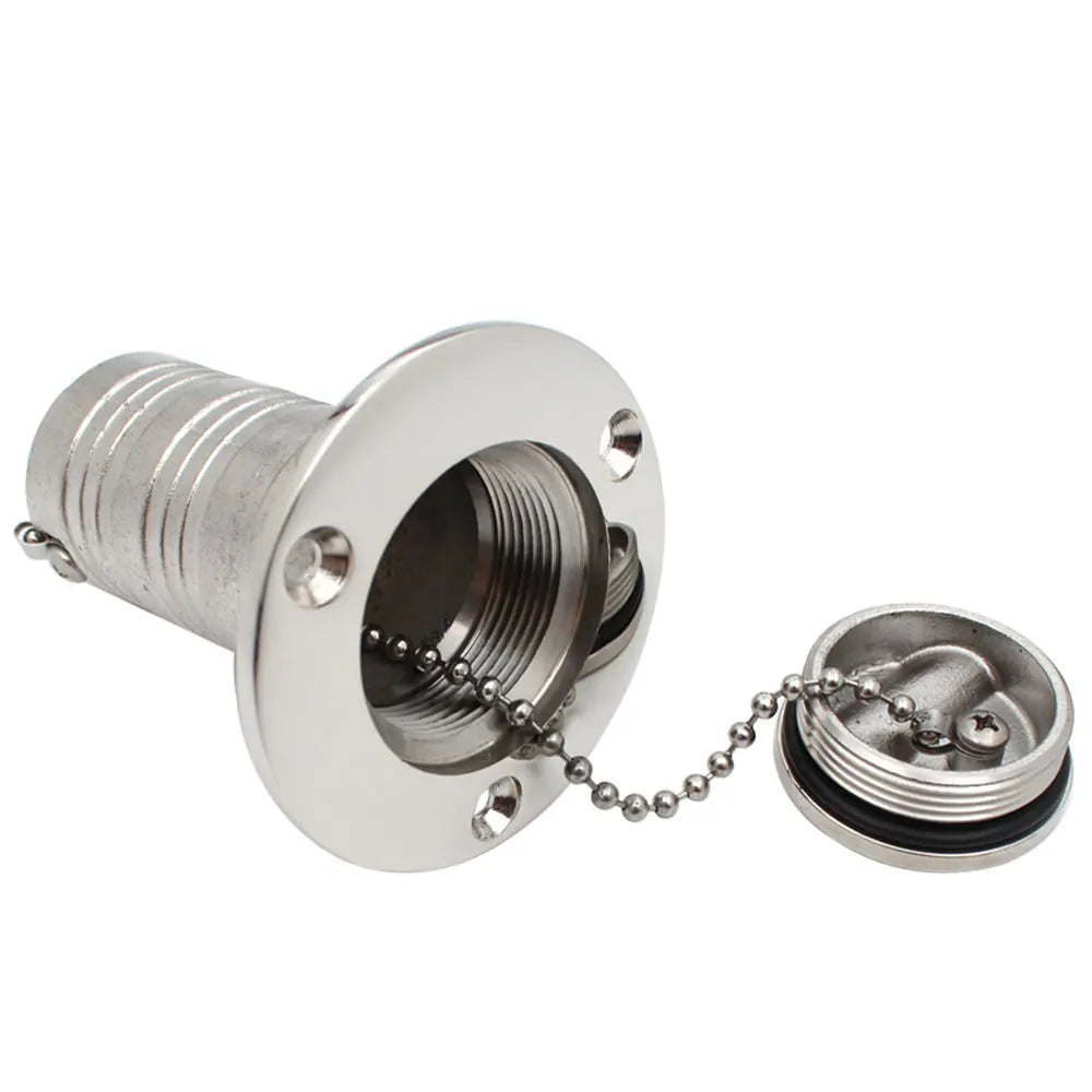 AD New Stainless Steel 316 Deck Filler GAS DIESEL FUEL WASTE WATER 38mm 50mm Mirror Polish Marine Boat Hardware Deck Filler Cap