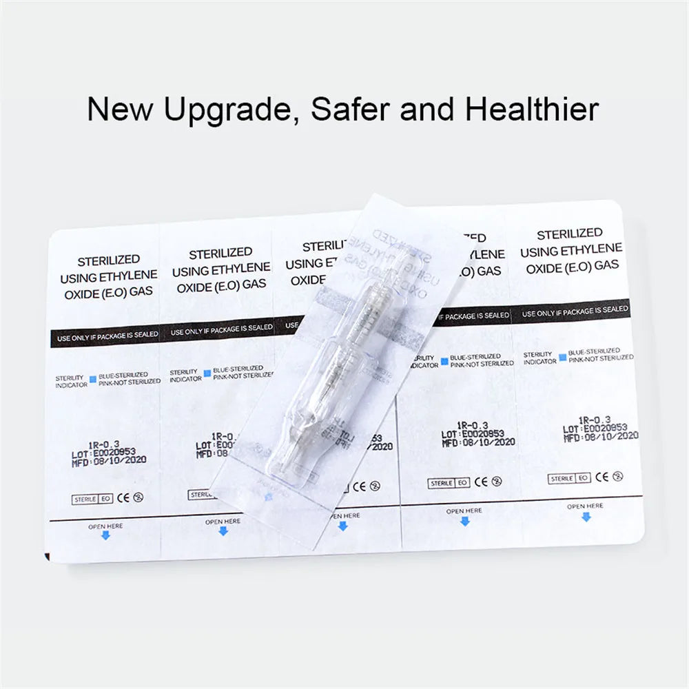 Biomaser 10PCS Revolution Tattoo Needle Permanent Makeup Cartridge Needles For Tattoo Machine Kit Eyebrow Needle 1R,2R,3R,5R