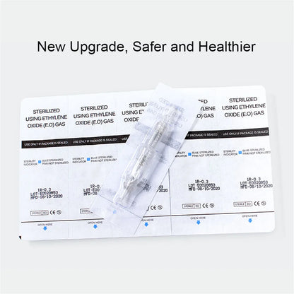 Biomaser 10PCS Revolution Tattoo Needle Permanent Makeup Cartridge Needles For Tattoo Machine Kit Eyebrow Needle 1R,2R,3R,5R