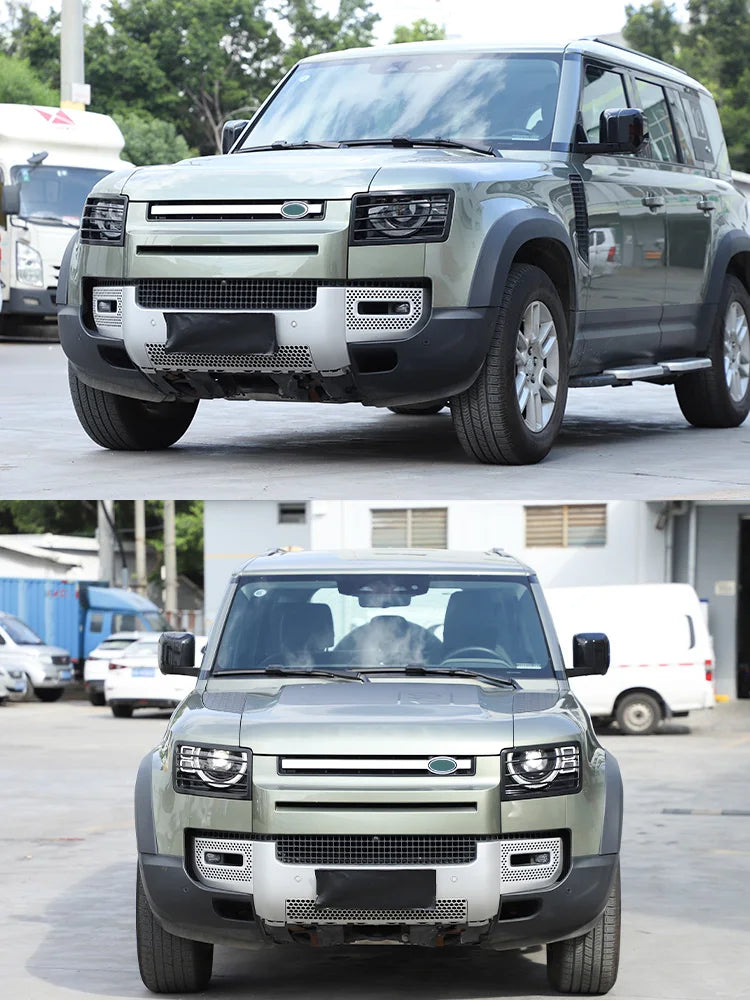 For Land Rover Defender 2020-2026 Stainless Steel Headlight Protection Net Cover Exterior Decoration Modification Accessories
