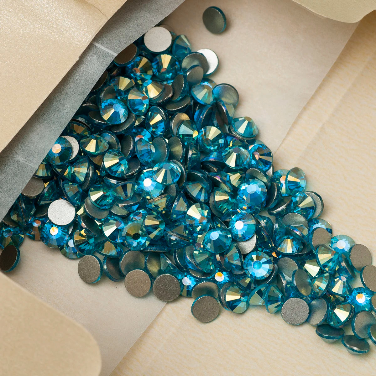 YANRUO 2058NoHF All Color SS16-SS30 Non Hot Fix Sewing Rhinestones Glass Crystal 3D Nail Art Rhinestones For Dress Clothes