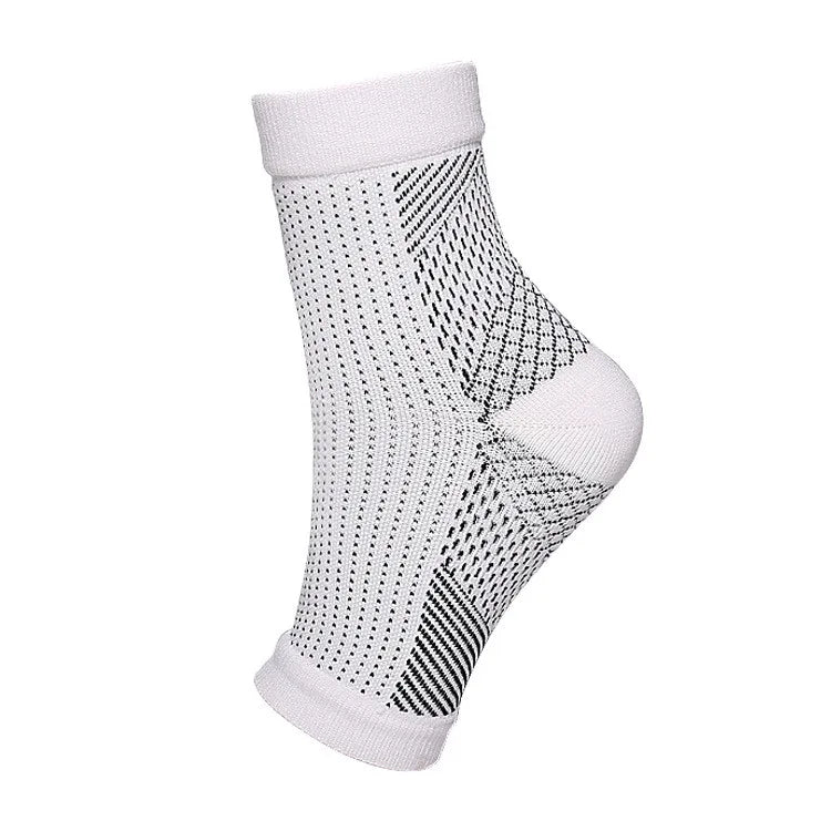 1Pair Sports Ankle Support Brace Compression Sleeve Plantar Fasciitis Sock for Achilles Tendonitis Joint Pain Swelling Heel Spur