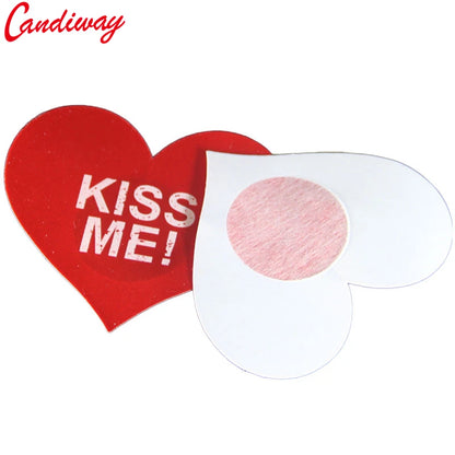 KISS ME Women Sexy Nipple Covers Red Heart Star Cross 5Pairs Adhesive Pads Body Breasts Stickers Milk Paste Chest Paste UnBra