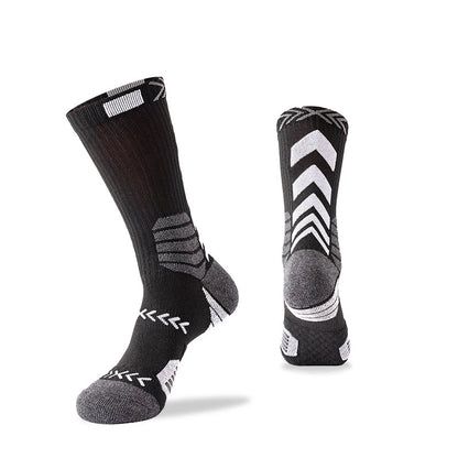 Elite Sport Cycling Basketball Socks Compression Running Man Black Trend Breathable Long Hiking Damping Athletic Professional
