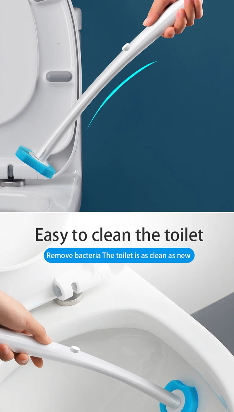 Disposable Toilet Brush Without Dead Angle Cleaning Tools Household Long Handle Cleaner Brush Bathroom Accessories For Toilet