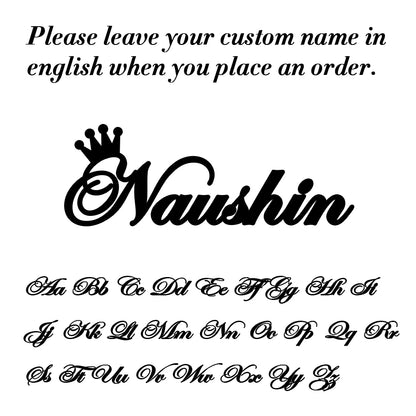 Custom Name Necklace for Women Men Stainless Steel Customized Personalized Arabic Name Choker Chain Jewelry Valentine's Day Gift