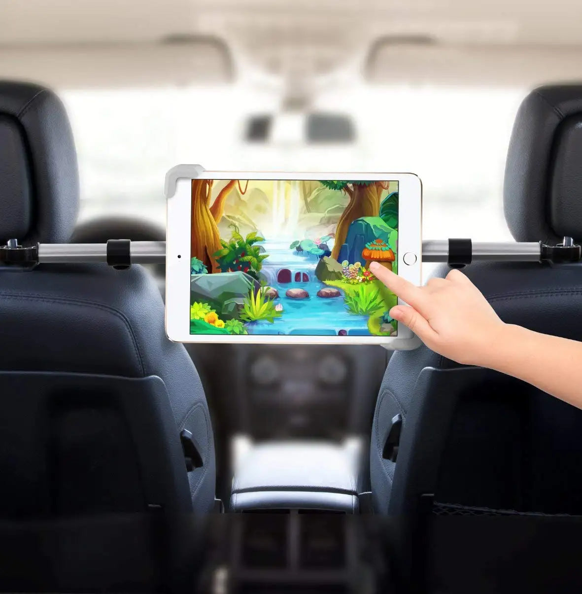 Car Tablet Headrest Holder for 7-13" Tablets Adjustable Car Back Seat Headrest Tablet Mount Stand Road Trip Essentials for Kids