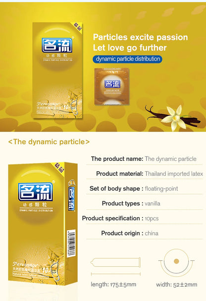 PERSONAGE 60PCS Condoms Ultra Thin Particle Spike Condom Spike Intimate Lubricated Adult Sex Product Contraception for Men