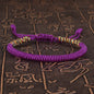 Tibetan Buddhist Bracelet Unisex Handmade Braided King Kong Knot Colorful String Bracelets for Women Men Lovers Lucky Jewelry