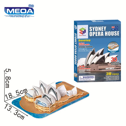 40 Style World Famous Architecture Building 3D Puzzle Model Construction 3D Jigsaw Puzzle Toys For Kids Christmas Gift