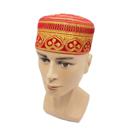 Embroidery Muslim Prayer Hats For Men Saudi Arabia India bonnet musulman Islamic Clothing Accessories Arab Jewish Cap