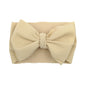 Solid Baby Headband Adjustable Big Bowknot Hair Band Oversize Turban Newborn Headwear For Baby Girls Fashion Hair Accessories