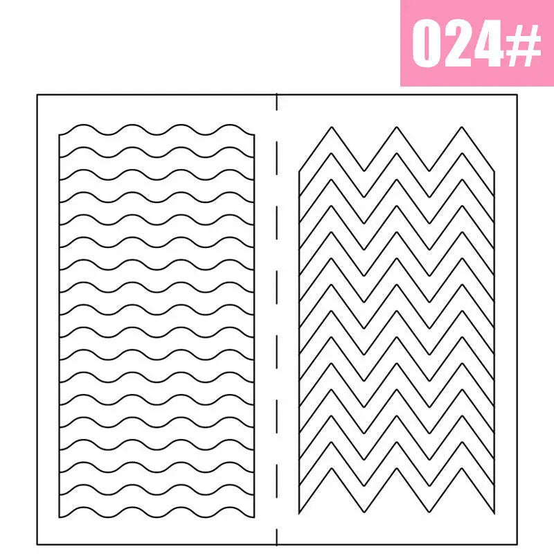 2pcs French Manicure Nail Wraps Stickers, Nail Art Form Fringe Tip Guides for DIY Nail Decoration