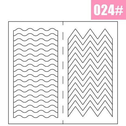 2pcs French Manicure Nail Wraps Stickers, Nail Art Form Fringe Tip Guides for DIY Nail Decoration
