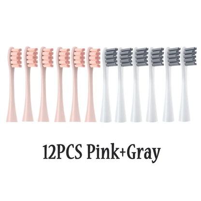 12PCS Replacement Brush Heads for Oclean X/ X PRO/ Z1/ F1/ One/ Air 2 /SE Sonic Electric Toothbrush DuPont Soft Bristle Nozzles