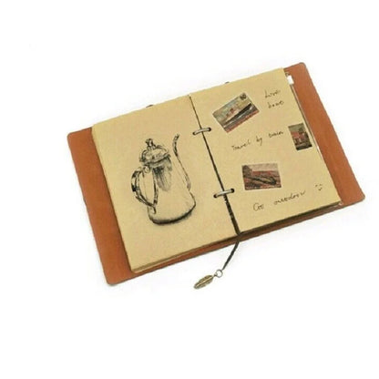 New Vintage Stationery PU Leather Notebook Creative Kraft Paper Planner Sketchbook Agenda Diary Notebooks School Writing Supply
