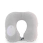 U-Shape Travel Pillow Automatic Air Inflatable Airplane Car Pillows Ring Pillow Folding Press Type Bed Pillows Neck Cushion