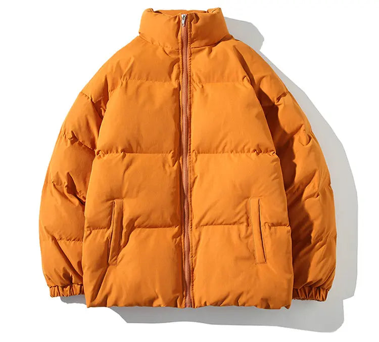 Winter Jacket Men Parkas Thicken Warm Coat Mens Stand Collar Solid Color Casual Parka Women Fashion New Streetwear 5XL